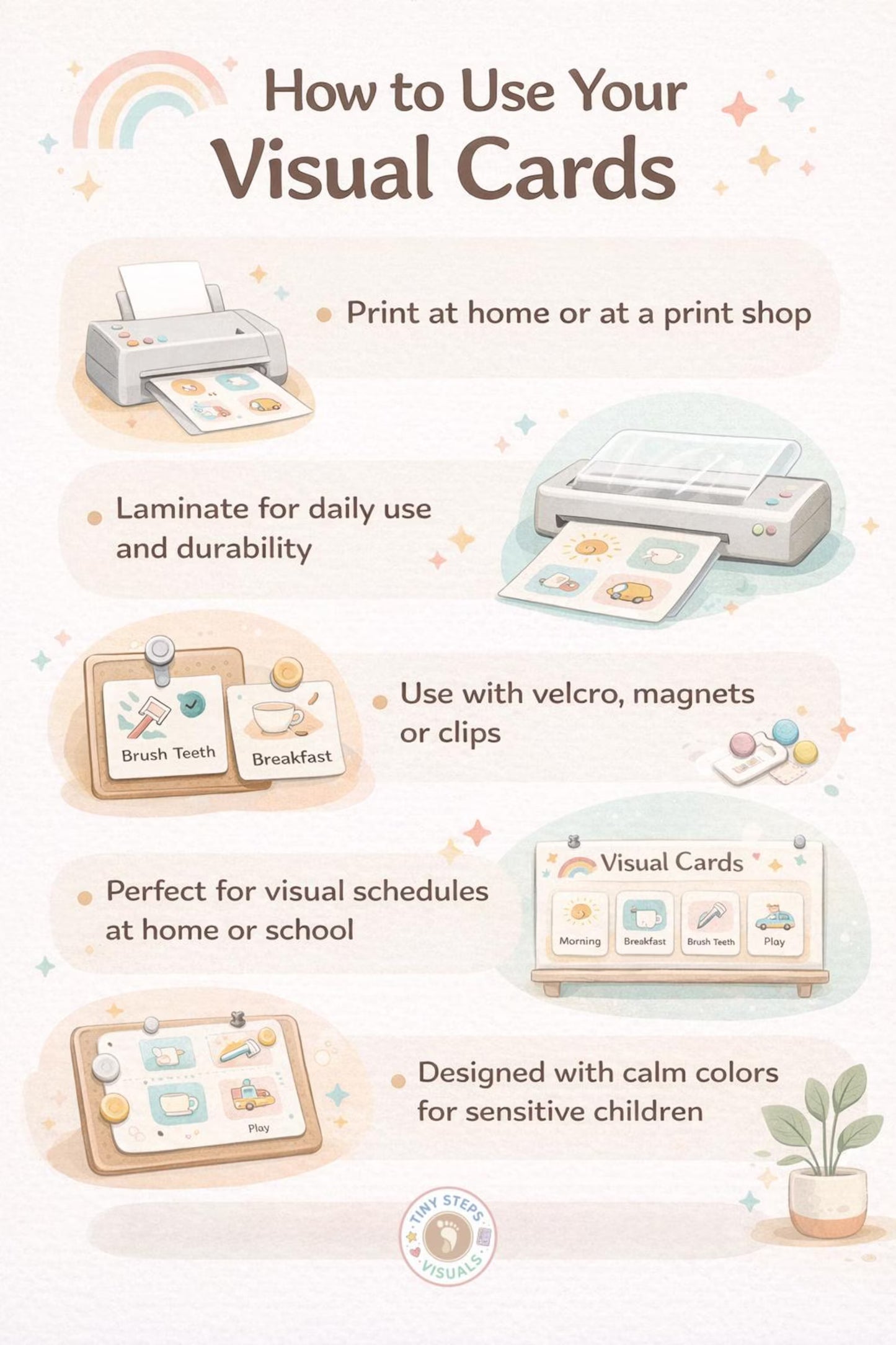 Visual Schedule Cards for Kids with Autism & ADHD