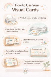 Visual Schedule Cards for Kids with Autism & ADHD