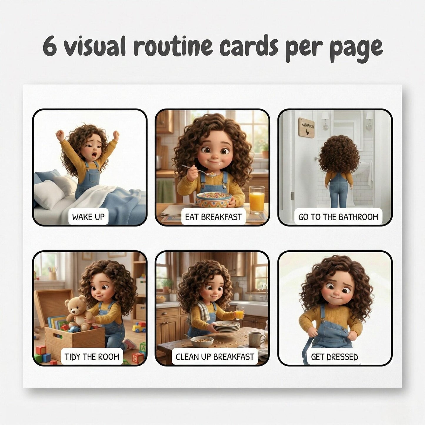 Visual Schedule Cards for Kids with Autism & ADHD